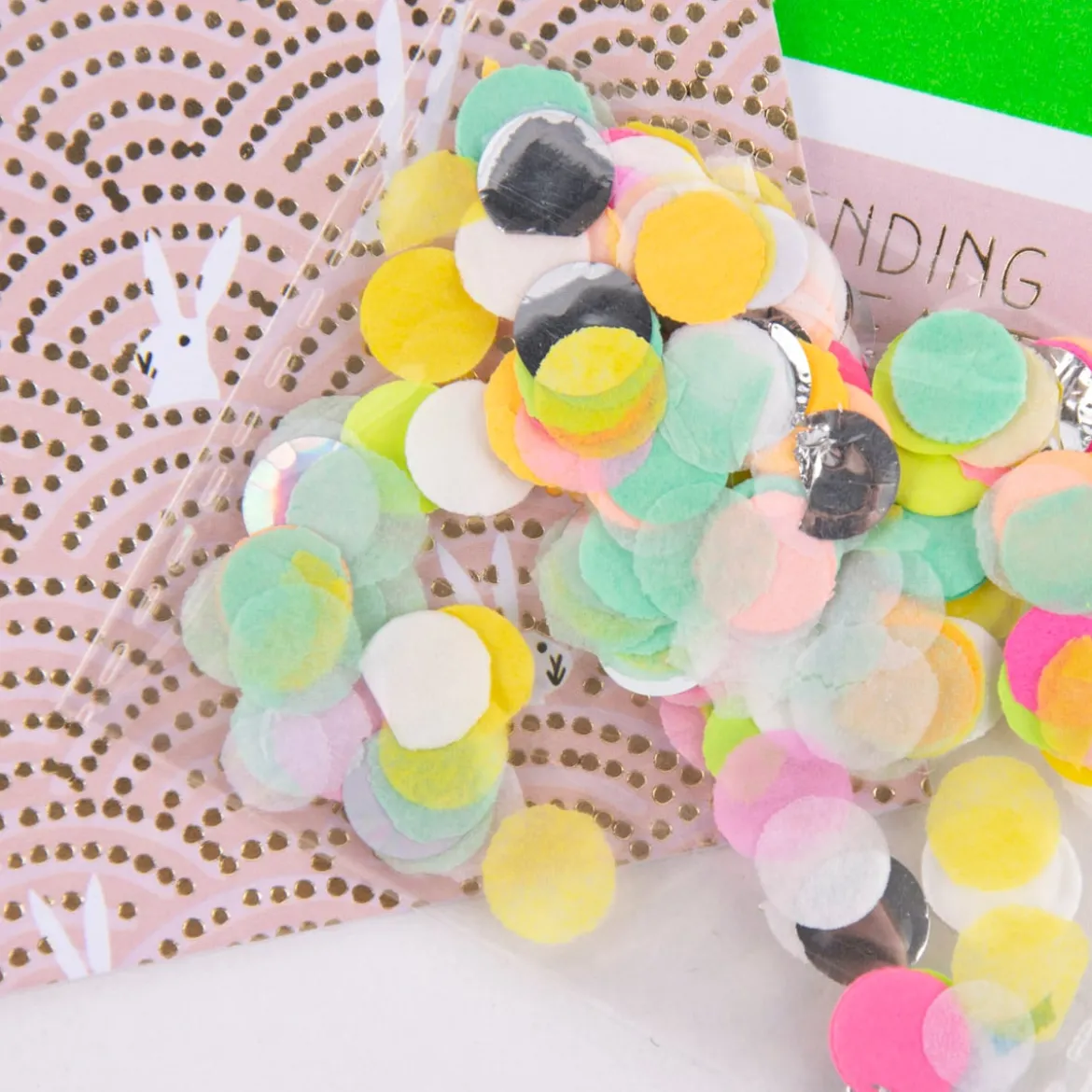 Rico Design DIY Card Hasen im Feld rosa gold 3 tlg.