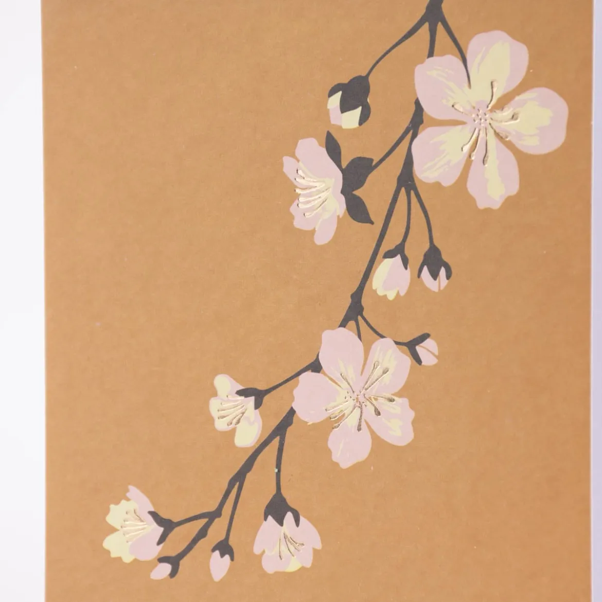 Rico Design DIY Card Kirschblüte ocker 12,5x17,6cm