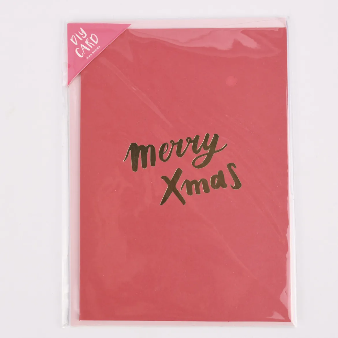 Rico Design DIY Card Merrry Christmas rot 12,5x17,6cm