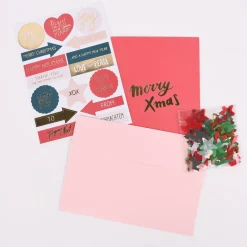 Rico Design DIY Card Merrry Christmas rot 12,5x17,6cm