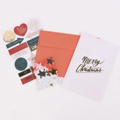 Rico Design DIY Card Merry Christmas neonpink 12,5x17,6cm