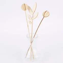 Rico Design 3D Stecktulpen Holz natur 5 tlg.