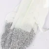 Rico Design Federn klein 6 Stück weiß silber 8cm