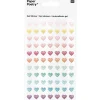 Rico Design Gelsticker Herzen Glitzer 1 Bogen bunt