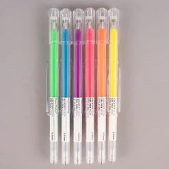 Rico Design Gelstifte Set Regenbogen Neon 0,8mm 6 Farben