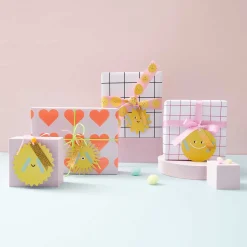Rico Design Geschenkanhänger Sonne 4 Stück verschiedene Designs