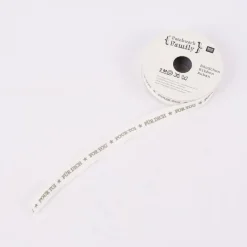 Rico Design Geschenkband Für dich weiß grau 10mm