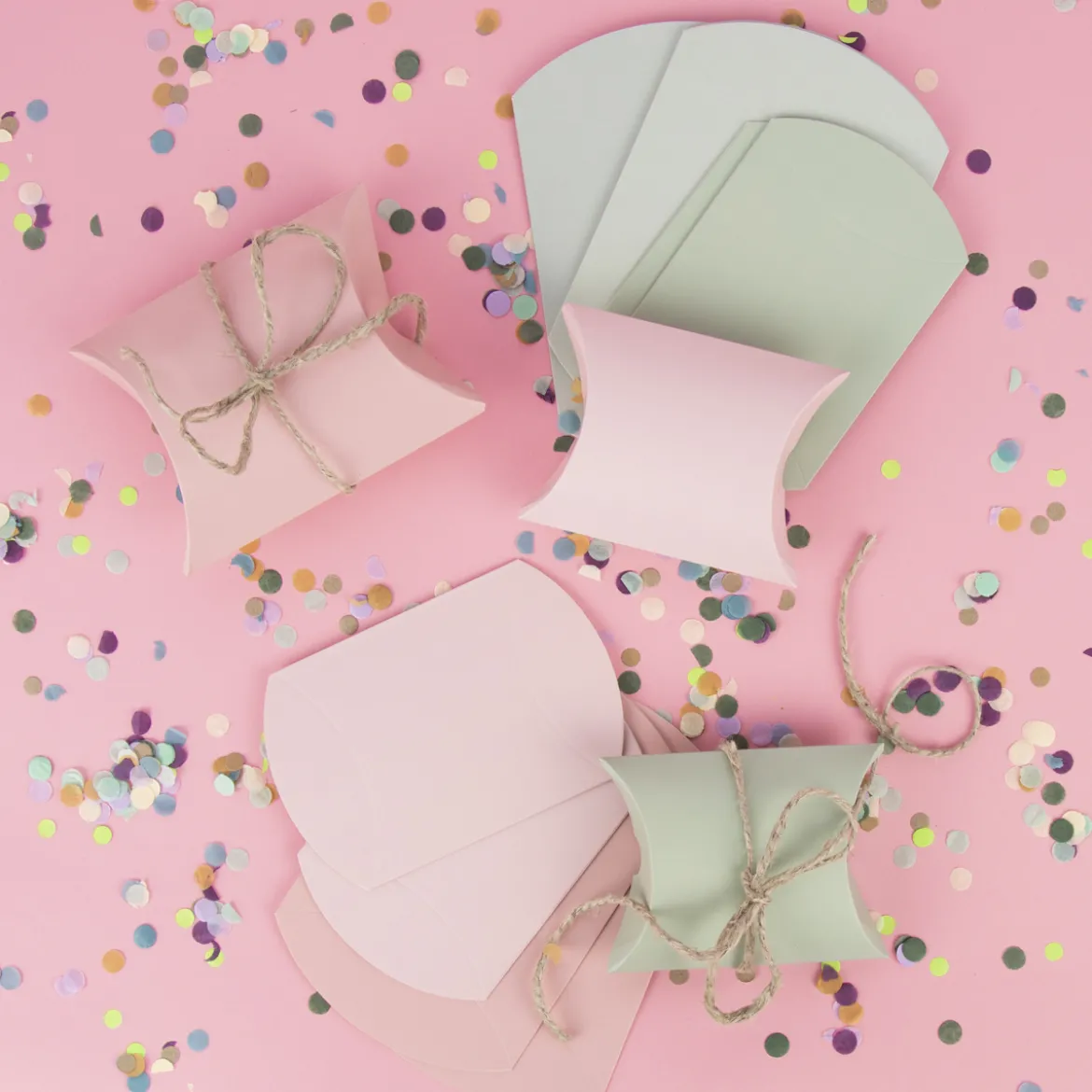 Rico Design Geschenkschachteln Mix Mint 6 Stück verschieden groß