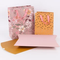 Rico Design Geschenkschachtel XXL einfarbig gelb 8x28x40cm