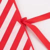 Rico Design Geschenktasche Streifen rot weiß 20x30cm