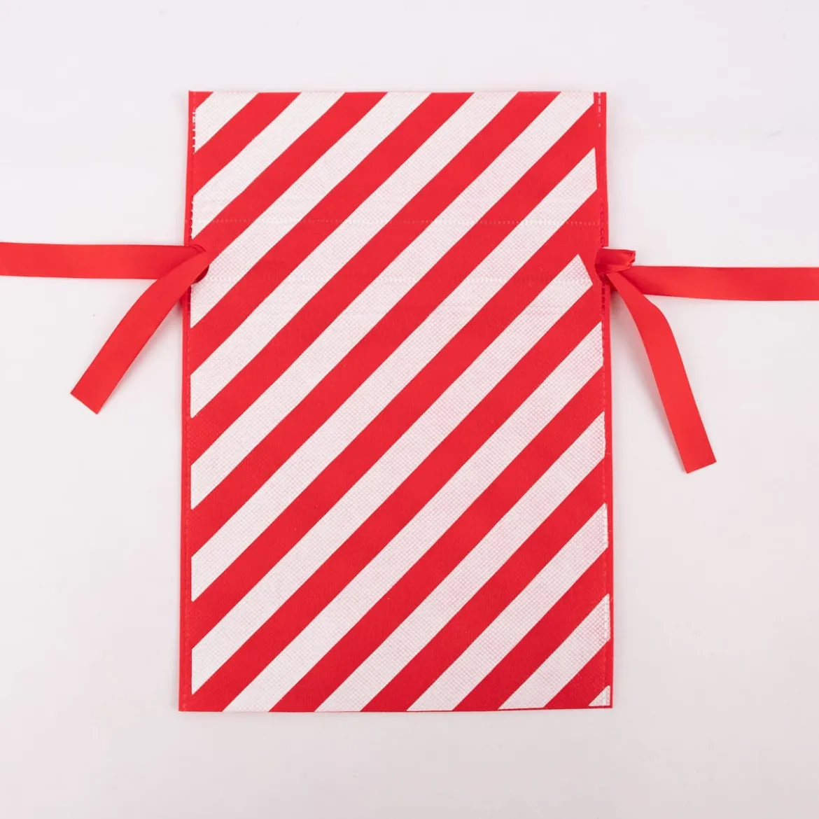 Rico Design Geschenktasche Streifen rot weiß 20x30cm