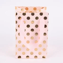 Rico Design Geschenktüte klein Punkte 18x11,5x10cm verschiedene Farben