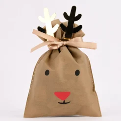 Rico Design Geschenktüte Rentier groß braun 30x45cm