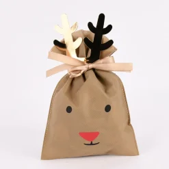 Rico Design Geschenktüte Rentier groß braun 30x45cm