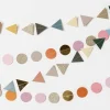 Rico Design Girlande Dreiecke genäht pastell bunt 2m