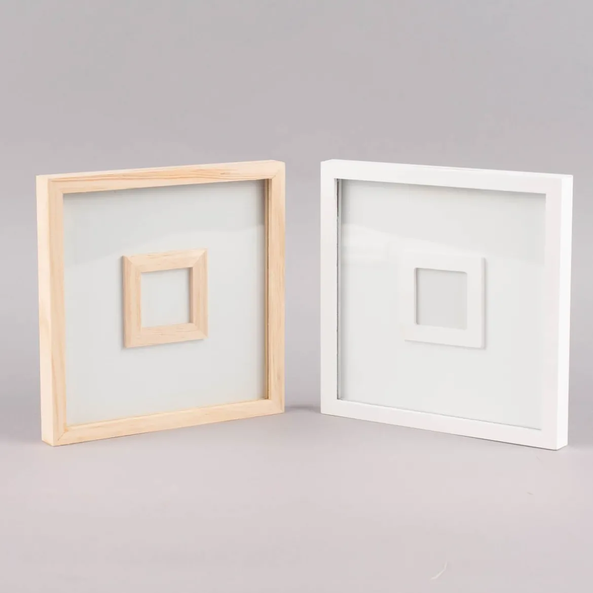 Rico Design Gästebuch Rahmen Holz weiß 20x20x2cm