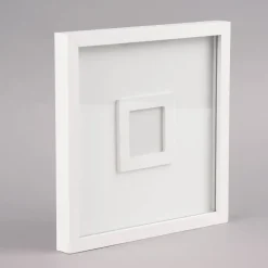 Rico Design Gästebuch Rahmen Holz weiß 20x20x2cm