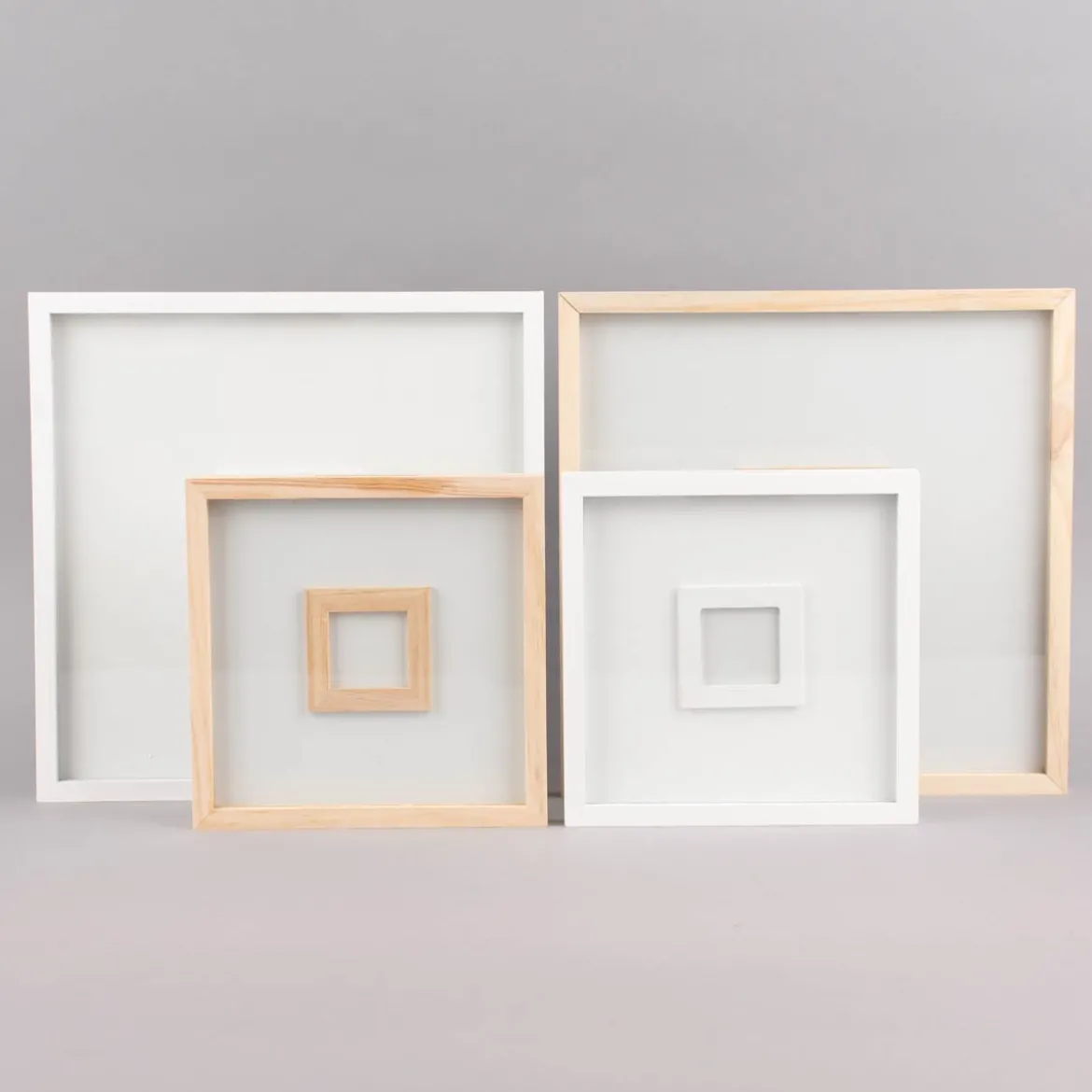 Rico Design Gästebuch Rahmen Holz weiß 20x20x2cm