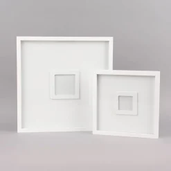 Rico Design Gästebuch Rahmen Holz weiß 20x20x2cm