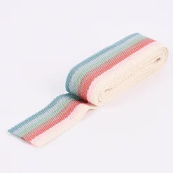Rico Design Gurtband Streifen schmal bunt smokey 2m Breite: 4cm