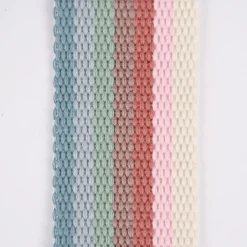 Rico Design Gurtband Streifen schmal bunt smokey 2m Breite: 4cm