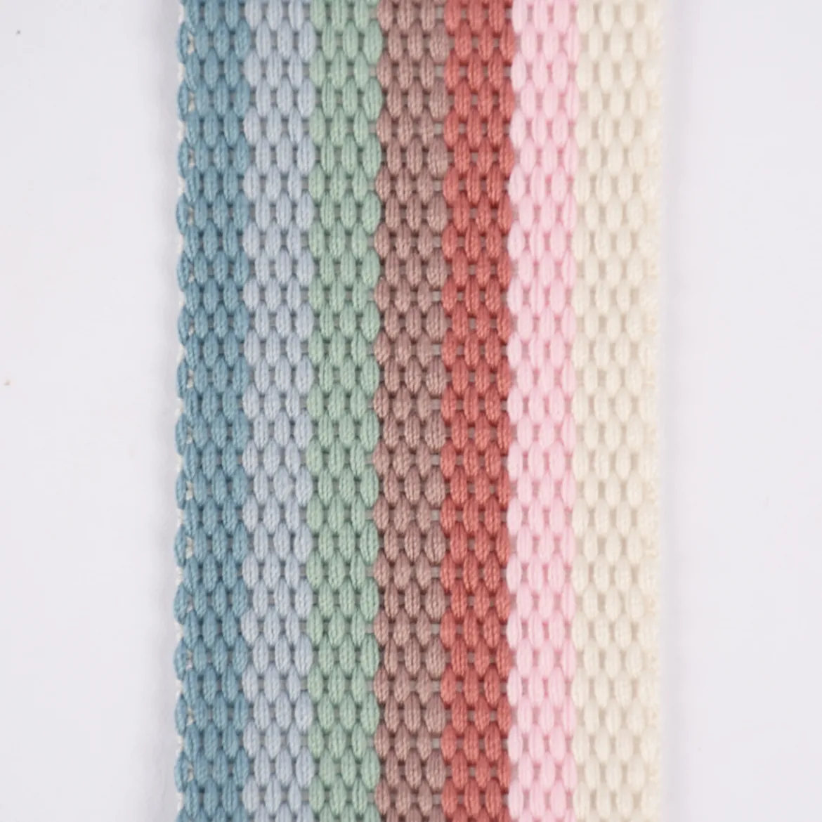 Rico Design Gurtband Streifen schmal bunt smokey 2m Breite: 4cm