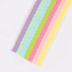 Rico Design Gurtband Streifen schmal bunt 2m Breite: 4cm