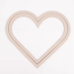 Rico Design Herz Graukarton natur goldfarbig 27,5x25cm