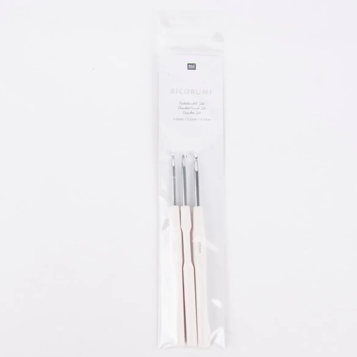 Rico Design Häkelnadeln 3er Set für Ricorumi Figuren 3,0-4,0mm