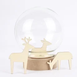 Rico Design Holzdeko-Set Waldtiere groß 6teilig naturbelassen