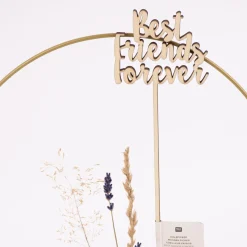 Rico Design Holzstecker Best Friends forever natur 25,5x7cm