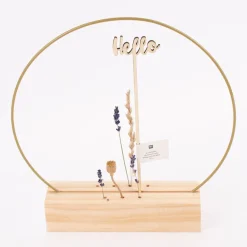 Rico Design Holzstecker Hello natur 22x5cm