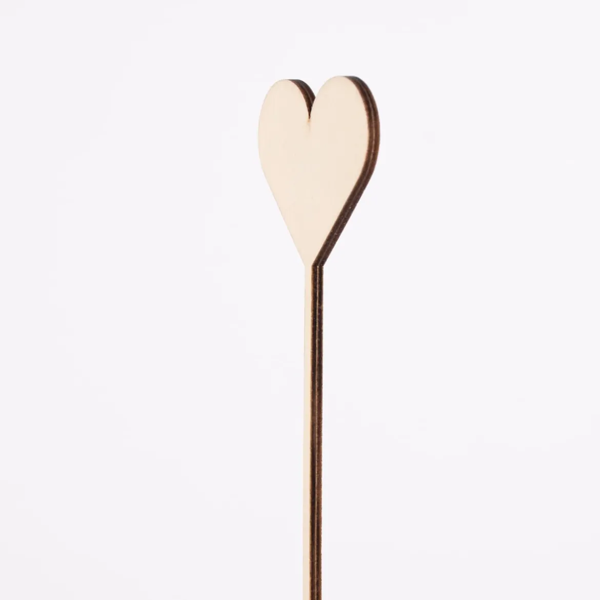 Rico Design Holzstecker Herz natur 24,5x5,5cm