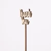 Rico Design Holzstecker Thank You natur 24x5cm
