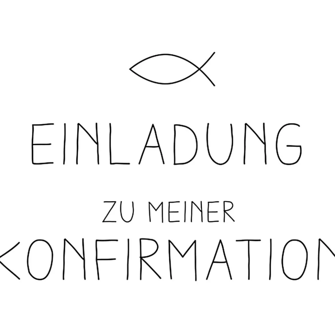 Rico Design Holz-Stempel Einladung zu meiner Konfirmation