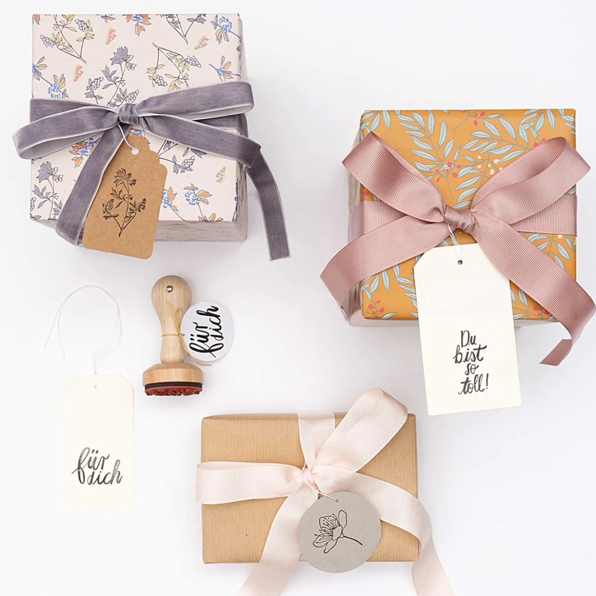 Rico Design Holz-Stempel für dich rund