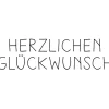 Rico Design Holz-Stempel Herzlichen Glückwunsch