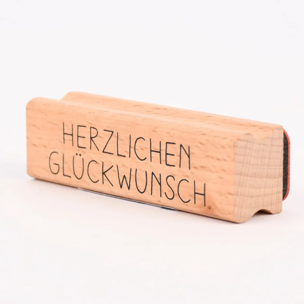 Rico Design Holz-Stempel Herzlichen Glückwunsch