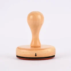 Rico Design Holz-Stempel Made with Love Merry Christmas oval