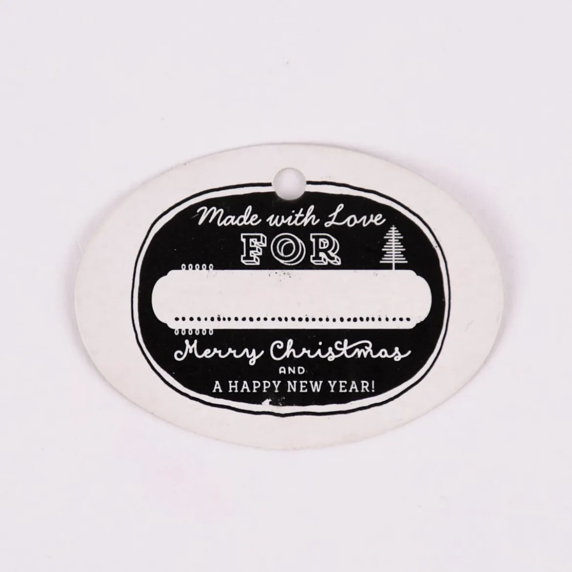 Rico Design Holz-Stempel Made with Love Merry Christmas oval