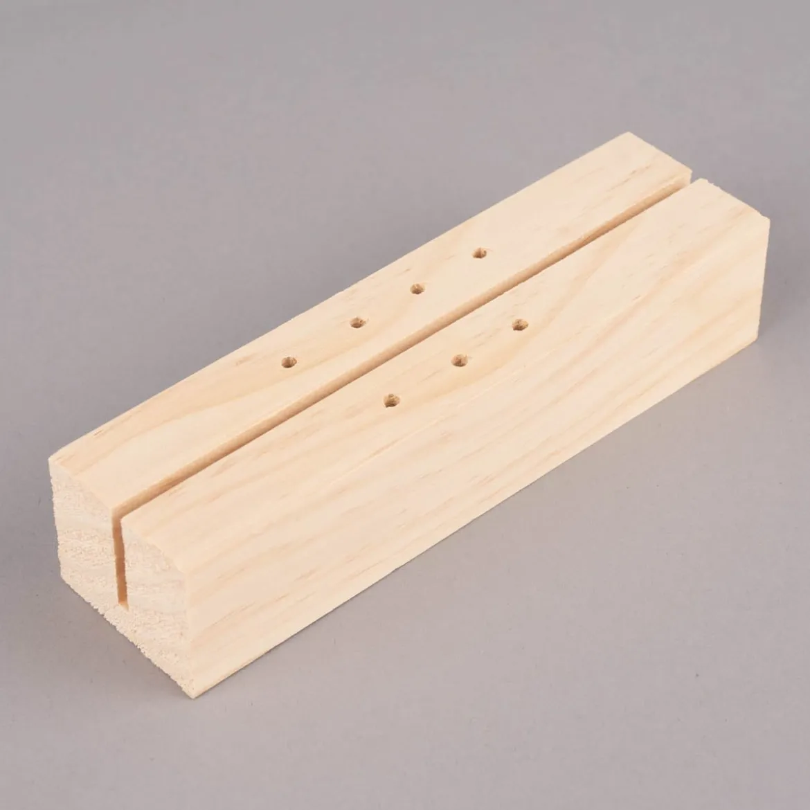 Rico Design Holzständer für Metallringe und Postkarten Holz natur 18x5x4cm