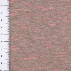 Rico Design Jersey Stoffabschnitt meliert taupe pink 80x100cm
