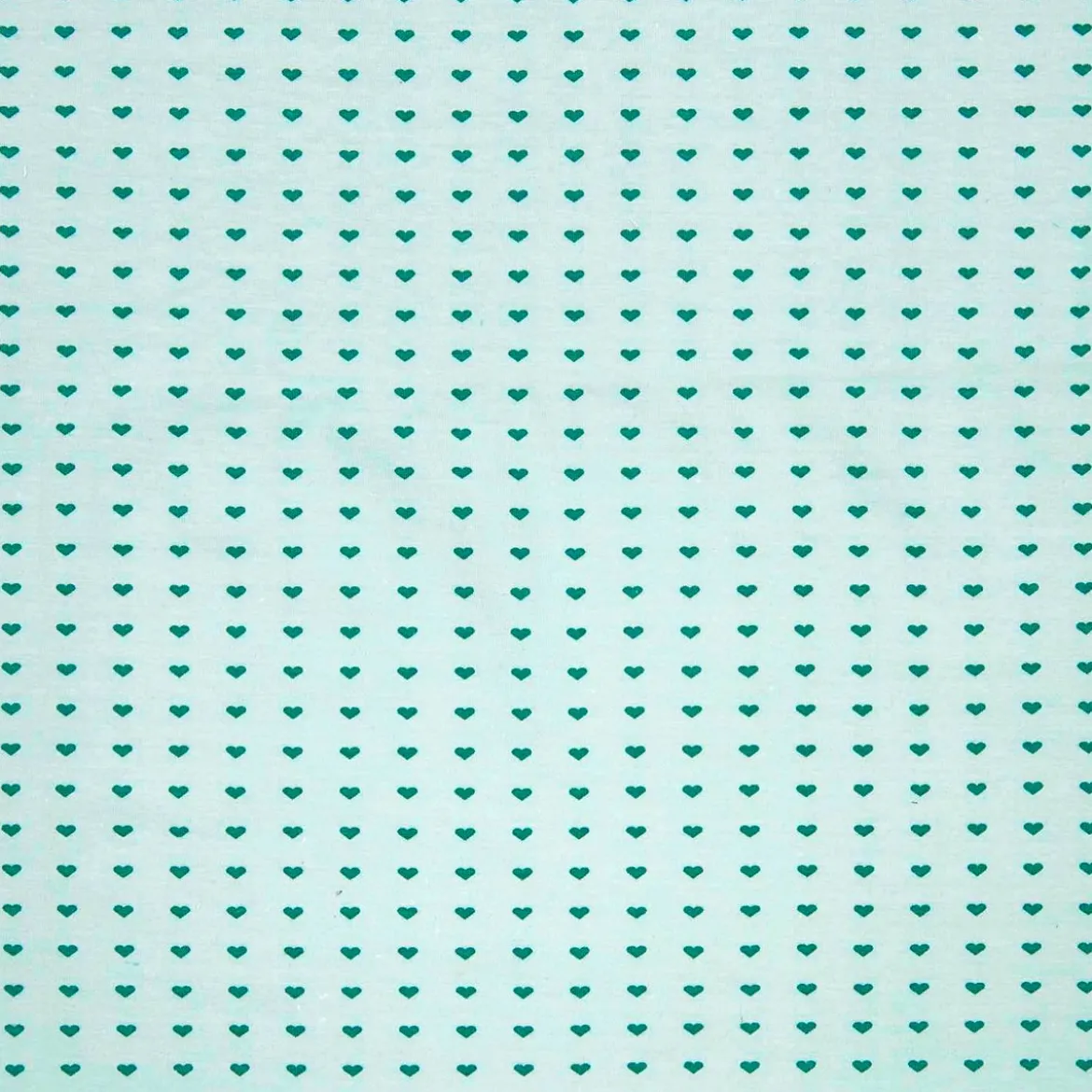 Rico Design Jerseystoff Stoffabschnitt Herzen mint grün 72x100cm