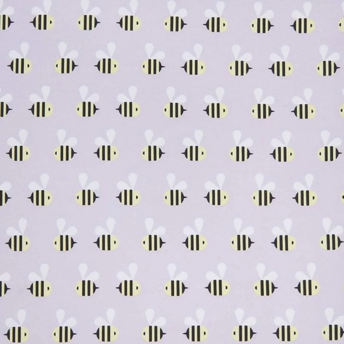 Rico Design Jerseystoff Stoffabschnitt Bienen flieder gelb schwarz 80x100cm