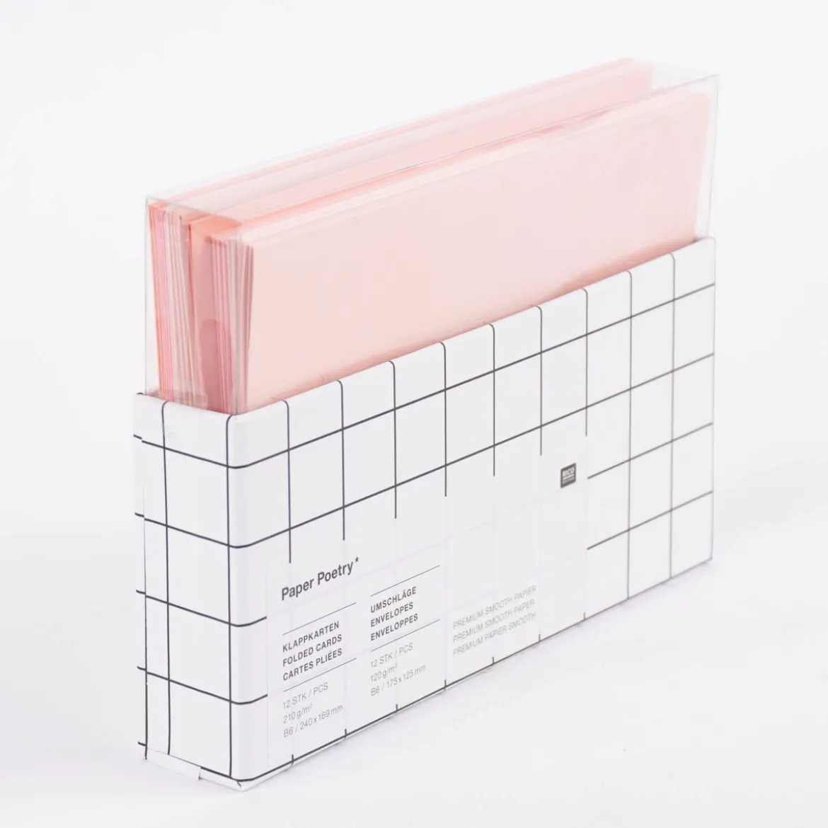 Rico Design Kartenset Rosatöne B6 24teilig