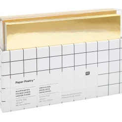 Rico Design Kartenset Spiegelkarton goldfarbig B6 20teilig