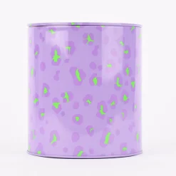 Rico Design Keksdose Leomuster lila grün 15x13,5cm