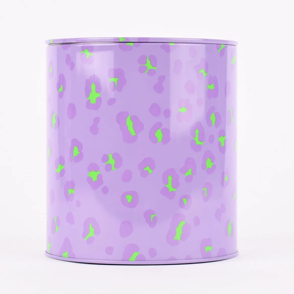 Rico Design Keksdose Leomuster lila grün 15x13,5cm