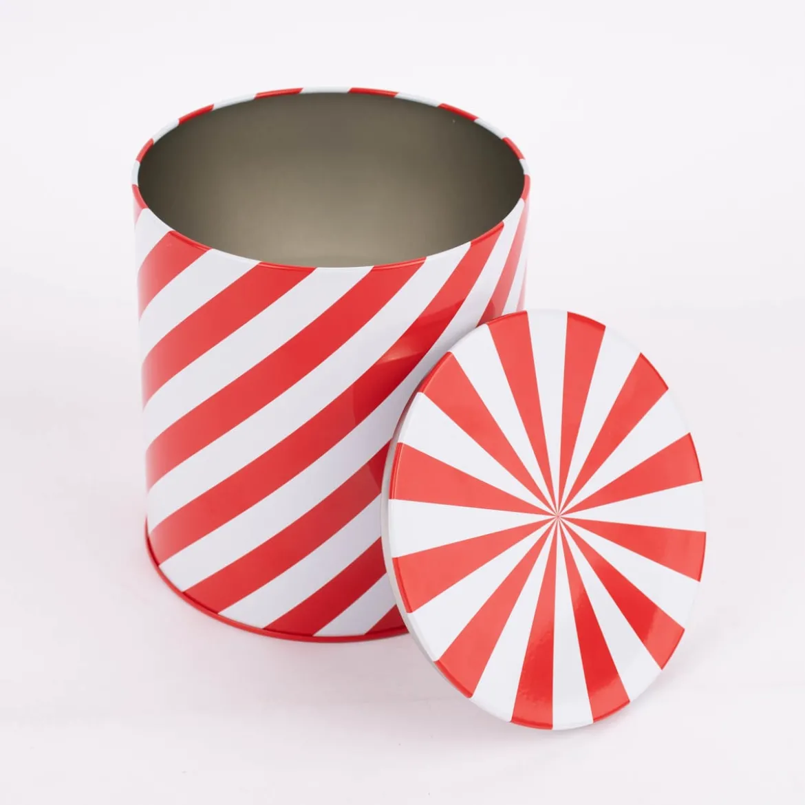Rico Design Keksdose Streifen rot weiß 15x13,5cm