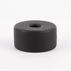 Rico Design Kerzenhalter für kleine Stabkerzen Keramik matt schwarz 2x4,5cm